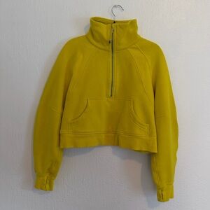 Yellow Lululemon scuba jacket size XS/S